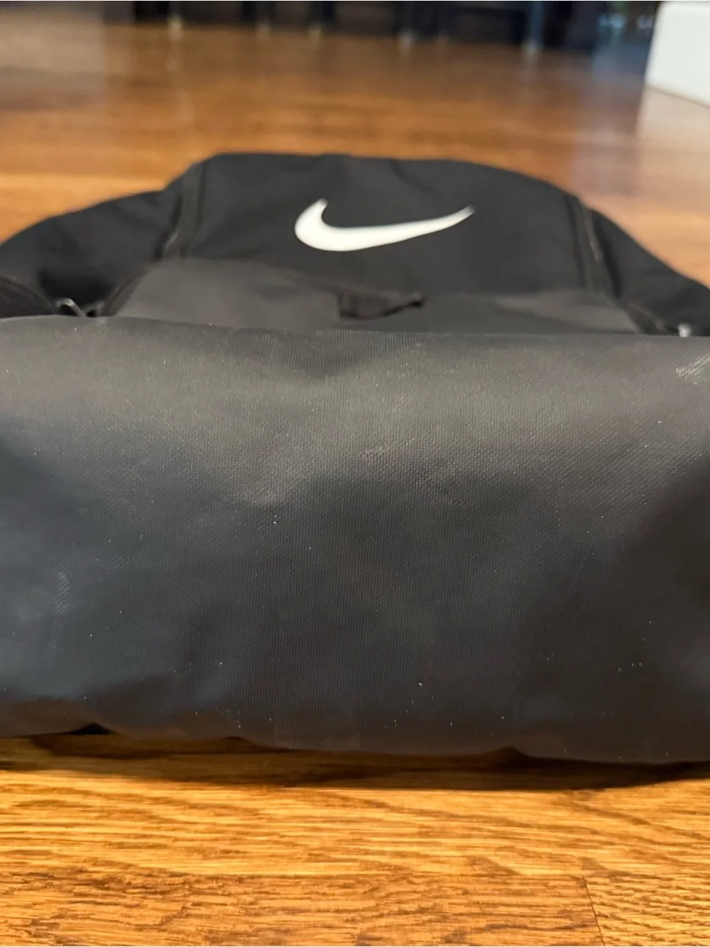 Nike Black Backpack with White Swoosh